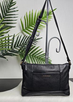 Фирменная кожаная сумка tignanello
