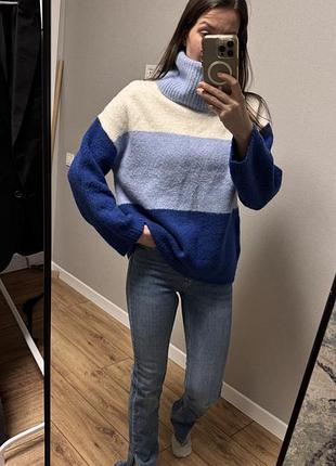 Свитер свитшот вязаный