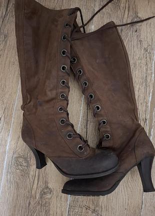 Сапоги кожа