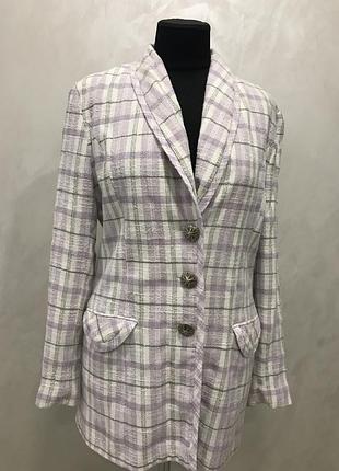 Пиджак жакет в клетку