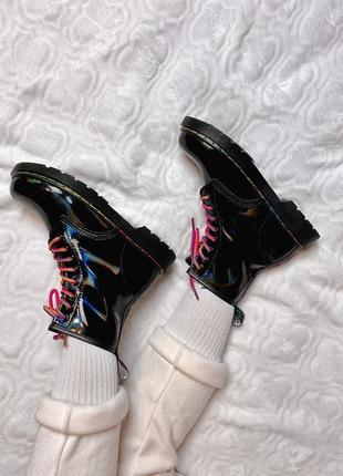Dr.martens1460 black rainbow🆕шикарные ботинки доктор мартинс🆕купить наложенный платёж8 фото