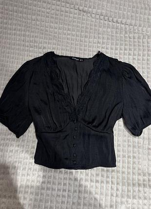 Розпродаж! топ чорний stradivarius