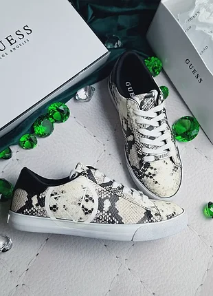 Guess оригінал кеди з анімал принтом під шкіру питона