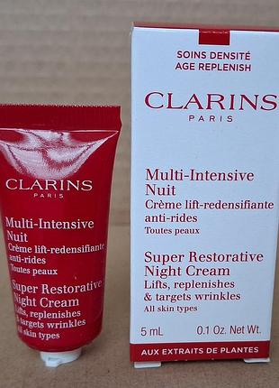 Clarins super restorative night cream ночной крем для всех типов кожи 5ml