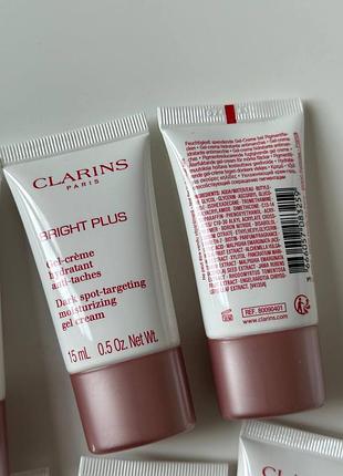 Зволожувальний гель-крем проти темних плям clarins bright plus dark spot-targeting moisturizing gel