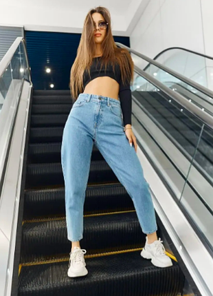 Джинси блакитні mom 7223/028 zara