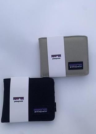 Гаманець patagonia/ кошильок/ патагонія/ портмане/чорний/сірий