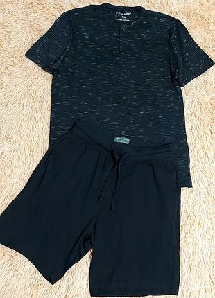 Мужская трикотажная пижама домашний костюм