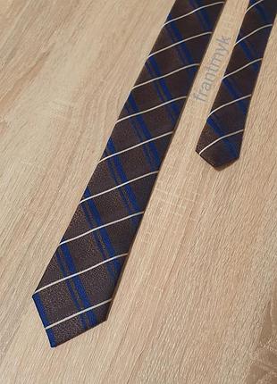 Gimente - краватка slim - коричнева у смужку - fкsl