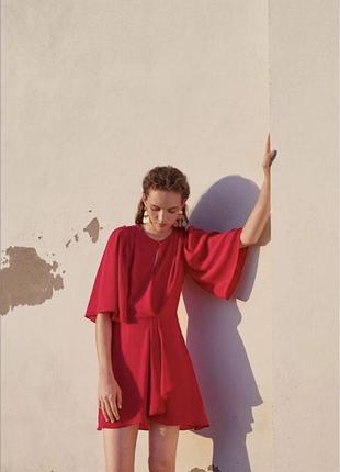 Уценка mango мини-платье цвета фуксия s