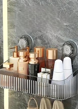 Полка для ванной комнаты на присоске organizer for wall