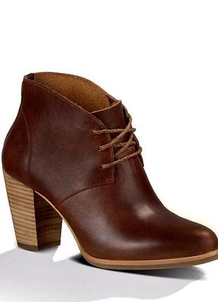 Новые шикарные кожаные ботинки (ботильоны) ugg, модель mackie. размер 36
