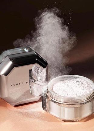 Fenty beauty фиксирующая пудра, пудра для фиксации макияжа pro filt'r instant retouch setting powder lavender