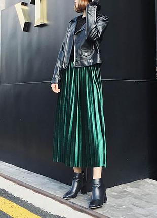 Юбка бархатная