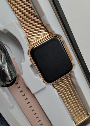 Часы золотые smart watch