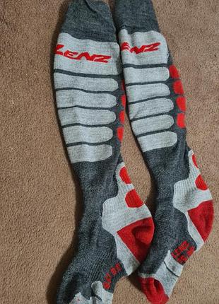Горнолыжные термо носки из шерсти мериноса lenz ski 3.0 в идеальном состоянии, 35-38 размер