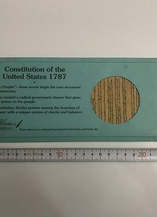 Constitution of the unites states 1787 исторический документ-копия пергамет постер плакат сша