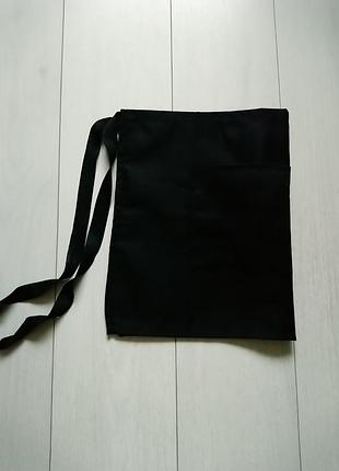 Кулинарный фартук черный с кошками