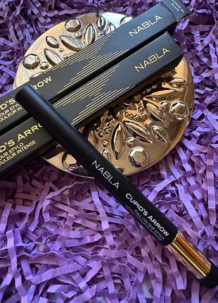 Італійський люксовий контурний олівець для очей nabla cupid's arrow — відтінок black, 0.8 г