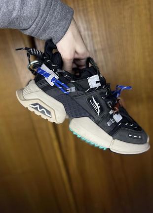 Кроссовки кожаные на мембране li-ning gore-tex оригинал размер 41 26 см