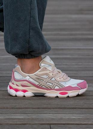 Кросівки asics gel nyc grey pink