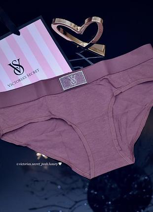 Женские хлопковые трусики victorias secret, стразы викториас сикрет, виктория сикрет