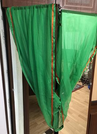 Сарі індійське, шарф, накидка, парео, штора 2,4 м