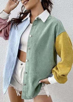 Вельветова сорочка 👕 оверсайз