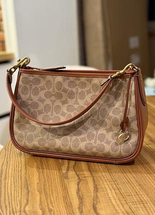 Coach coated canvas signature cary crossbody