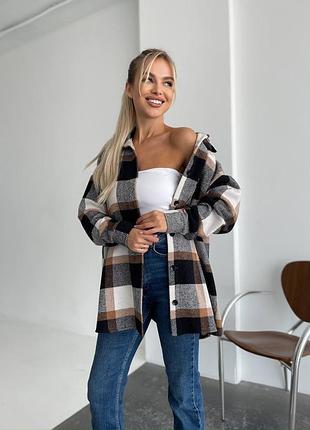 Кашемировая теплая рубашка