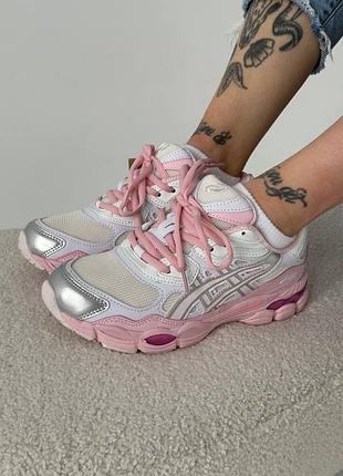 Asics gel-nyc pink beige silver