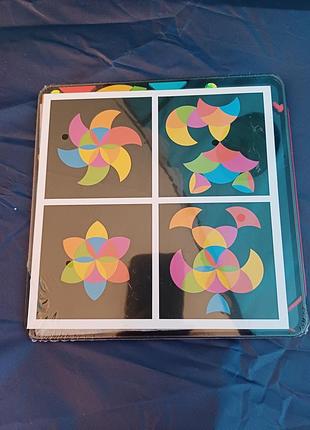 Дерев'яна розвиваюча гра геометрика мозаїка монтесорі півкола play tive