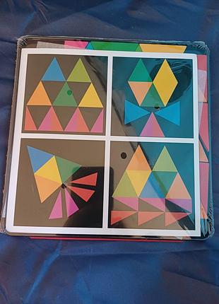 Дерев'яна розвиваюча гра геометрика мозаїка play tive трикутники