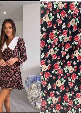 Стильна сукня комбінезон у квітковий принт 💗 ніжна сукня з шортами 💗 сукня в квіти5 фото