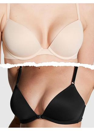 Бра бюстгальтер victoria's secret  - pink молочный и черный 34с