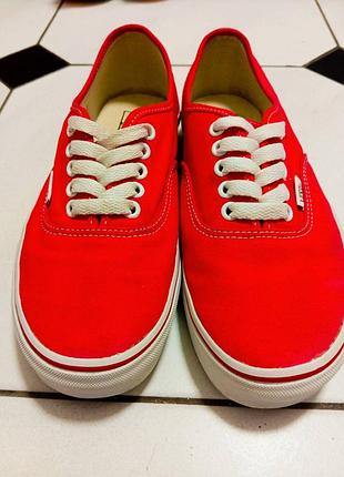 Кеди vans authentic red 38,5р. (24,5см) - 300 грн торг