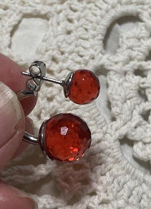 Серьги accessories в серебряном тоне 5