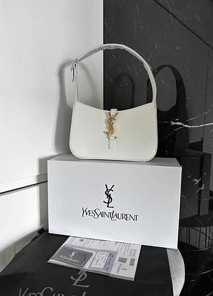 Брендова біла сумочка в стилі saint белая шикарная сумка тренд