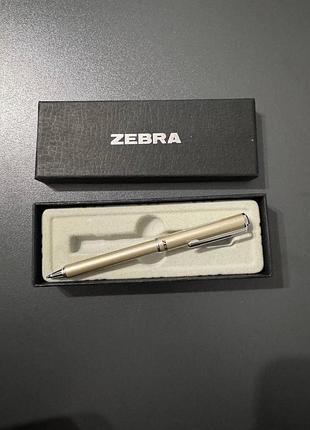 Zebra sl-f1 mini ballpoint pen silver (gold) міні кулькова ручка срібно-золотиста