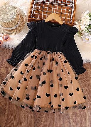 🌹 платье для девочки сердечко