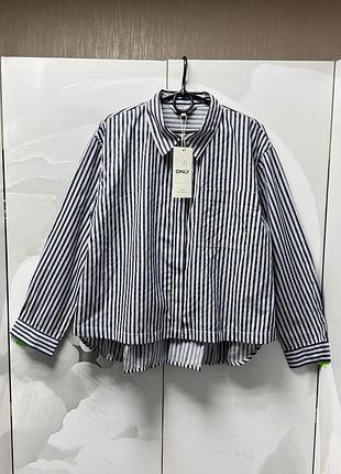 📌 нова рубашка, сорочка оверсайз з крутою спинкою only, нова з паперовою біркою