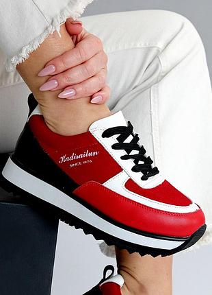 Кроссовки натуральная кожа замша