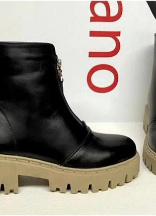 Ботинки кожаные, зима, 34р. в идеальном состоянии