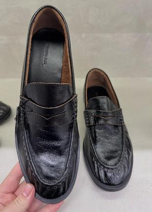 Кожаные лоферы massimo dutti 40