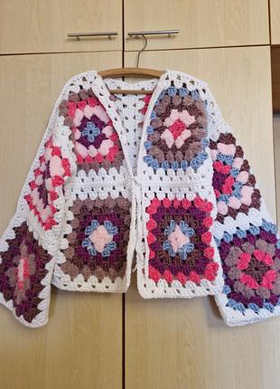 Кардиган бабусин квадрат