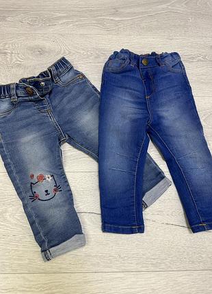 Фірмові джинси на дівчинку-12 міс