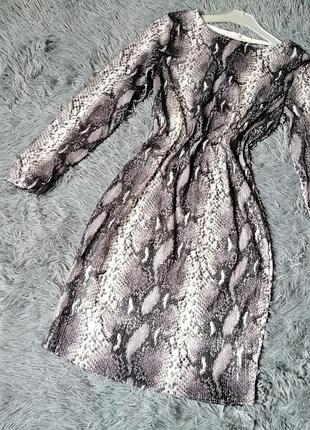 Красивое шикарное платье с пайетками эффект мокрой измененной кожи питон