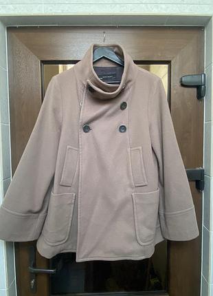 Короткое пальто zara. женское пальто zara. пальто поло. пальто zara.