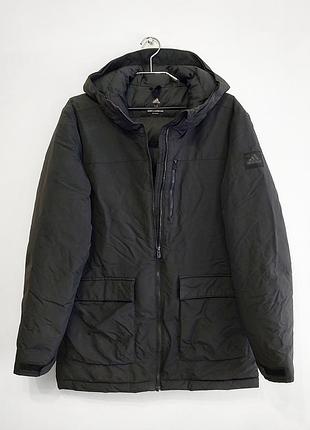 Мужская зимняя удлиненная куртка пуховик adidas