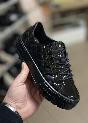 Кеды лакированные